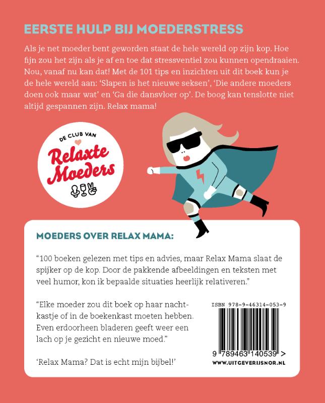 Achterkant van Relax Mama