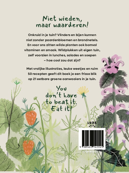 Achterkant van can’t beat it, eat it