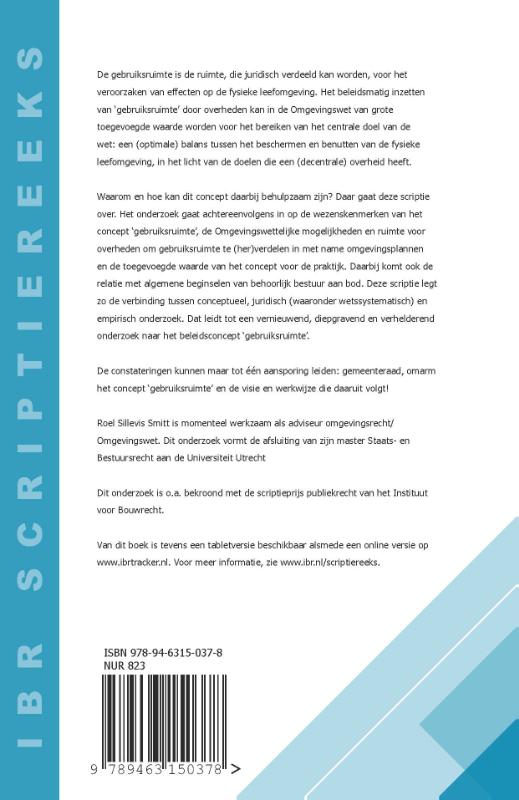 Achterkant van Gebruik ruimte