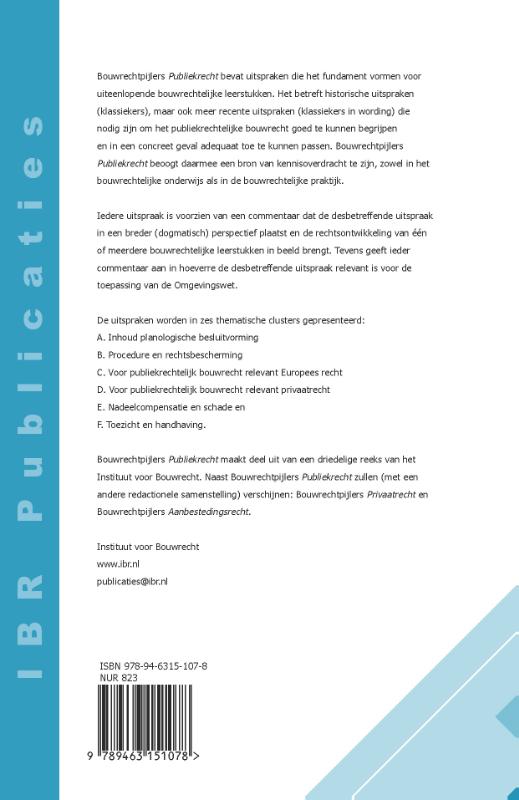 Achterkant van Bouwrechtpijlers Publiekrecht