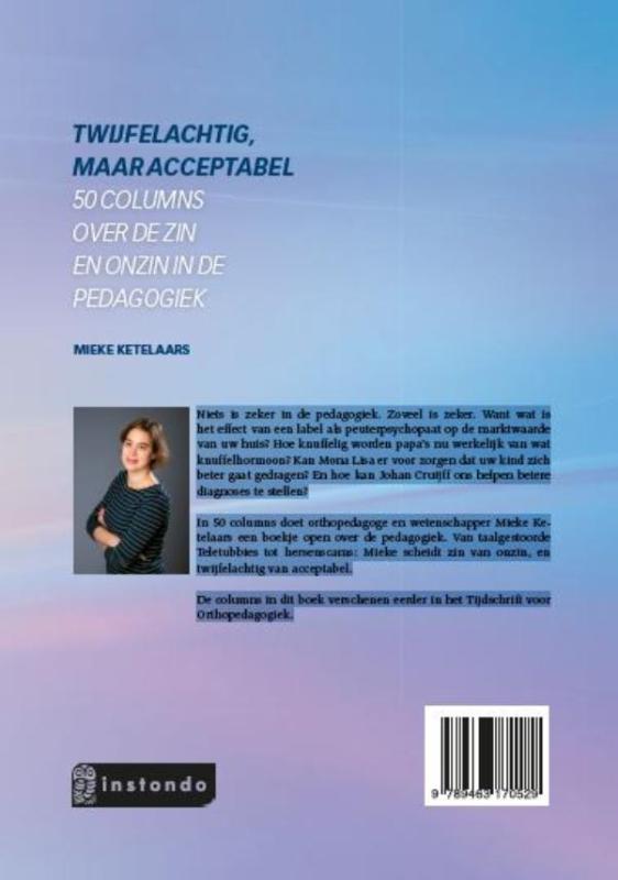 Achterkant van Twijfelachtig, maar acceptabel