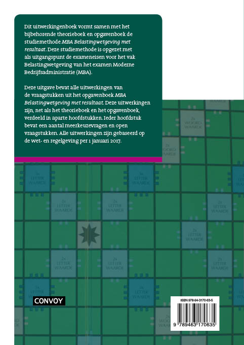 Achterkant van Uitwerkingenboek