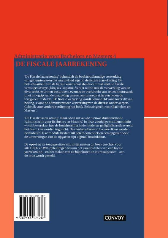 Achterkant van De Fiscale Jaarrekening