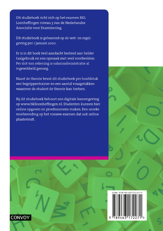 Achterkant van Theorie-/opgavenboek