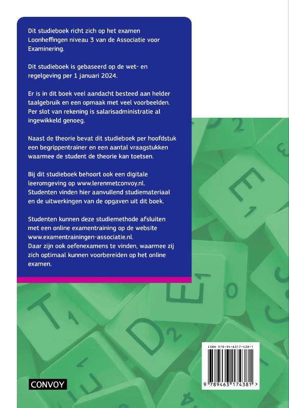 Achterkant van Theorie-/opgavenboek