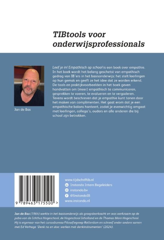 Achterkant van Leef je in! Empathisch op school