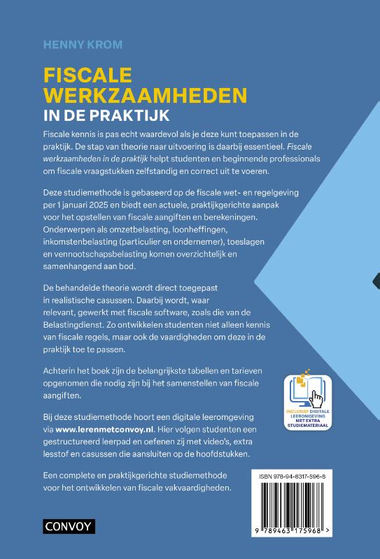 Achterkant van Theorie-/Opgavenboek