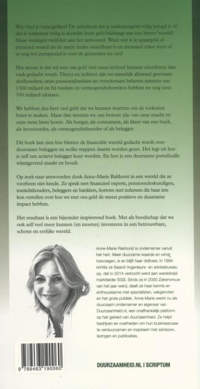 Achterkant van Geld stuurt de wereld