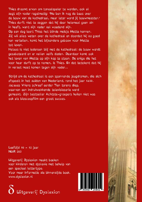 Achterkant van Strijd om de kathedraal
