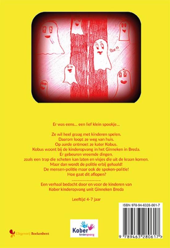 Achterkant van Help! Een spook in de opvang