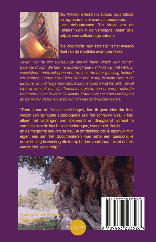 Achterkant van De zoektocht naar Tzanata