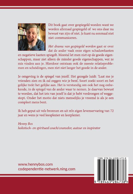 Achterkant van Het drama van gespiegeld worden