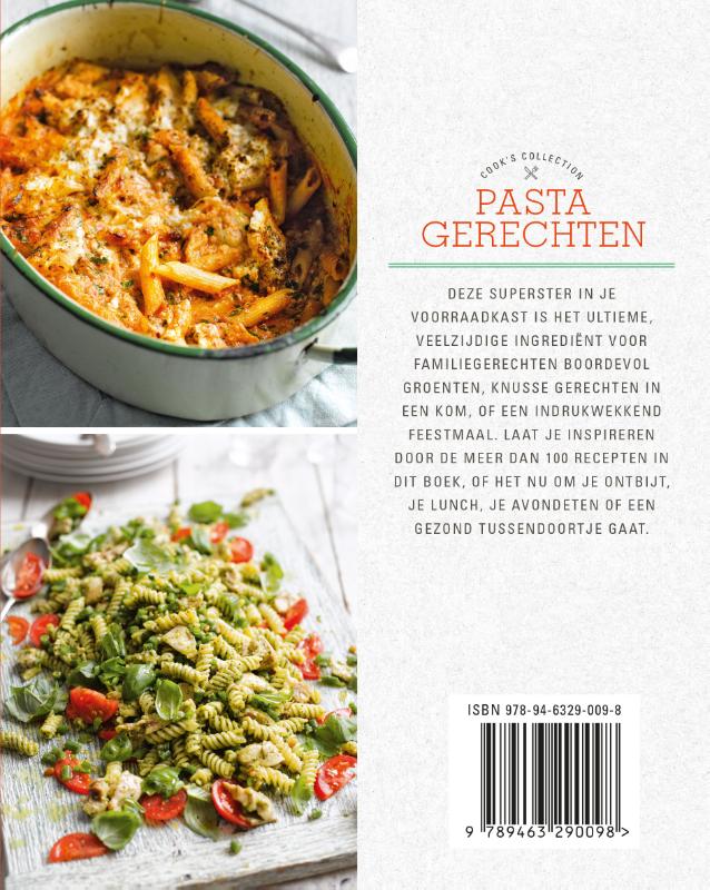 Achterkant van Pastagerechten