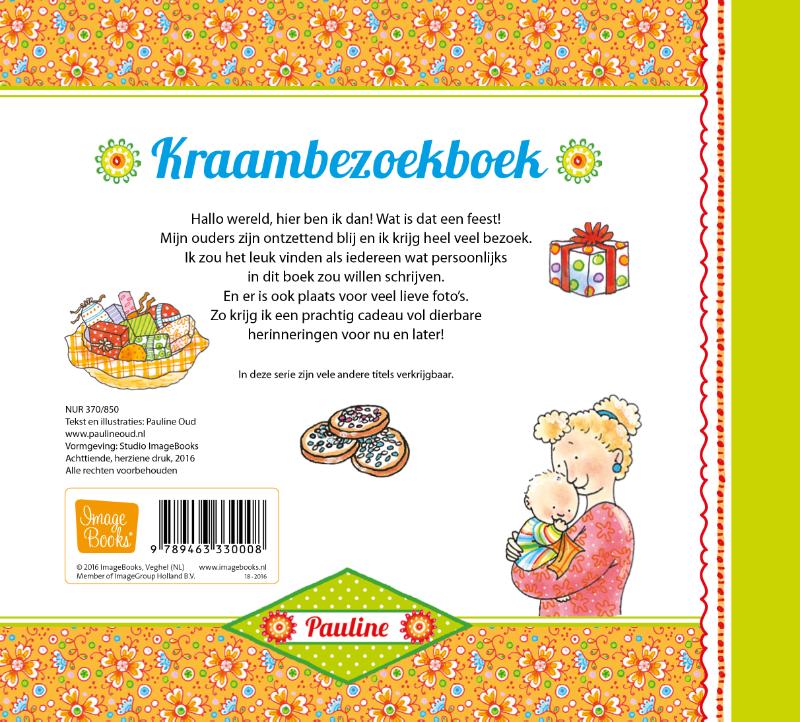 Achterkant van Kraambezoekboek