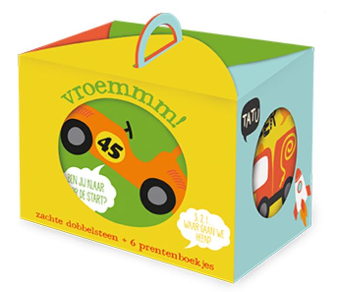 Achterkant van Display zachte dobbelsteen met 6 boekjes 2T x 4E