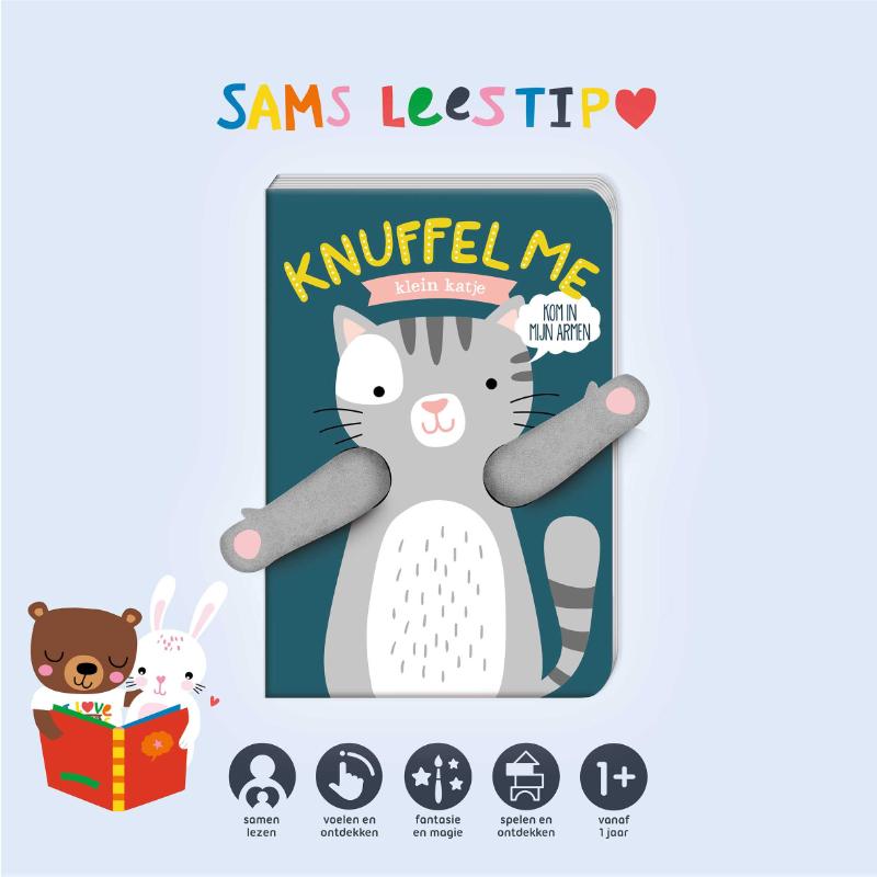 Achterkant van Knuffel me klein katje