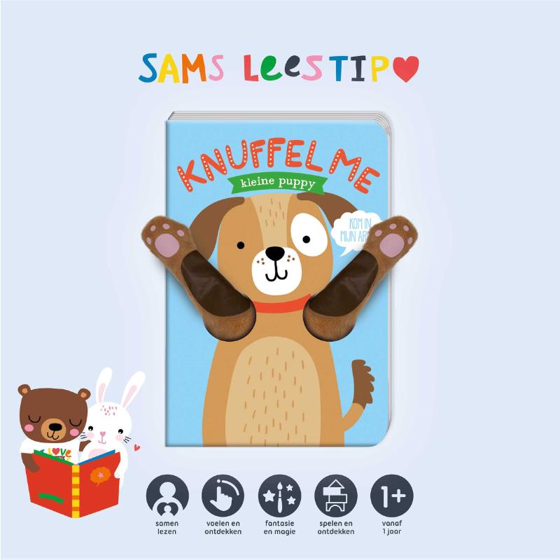 Achterkant van Knuffel me - Kleine puppy