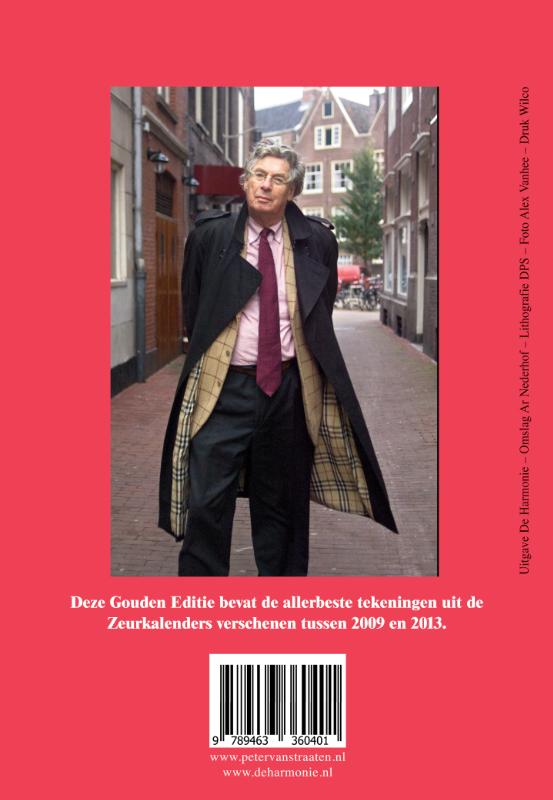 Achterkant van Peter's Zeurkalender 2019