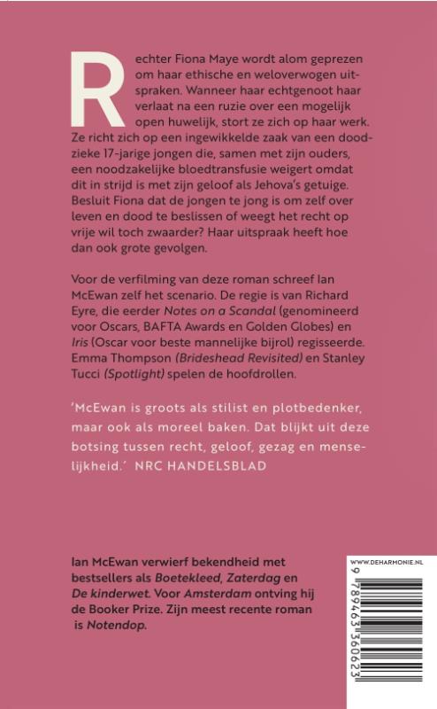 Achterkant van De kinderwet
