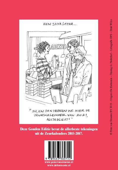 Achterkant van Peter's Zeurkalender 2020