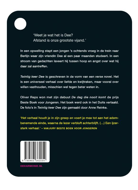 Achterkant van Twintig keer Dee