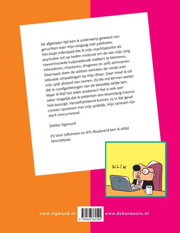 Achterkant van Sigmund vijfendertigste sessie