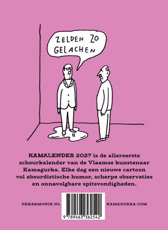 Achterkant van Kamalender 2027