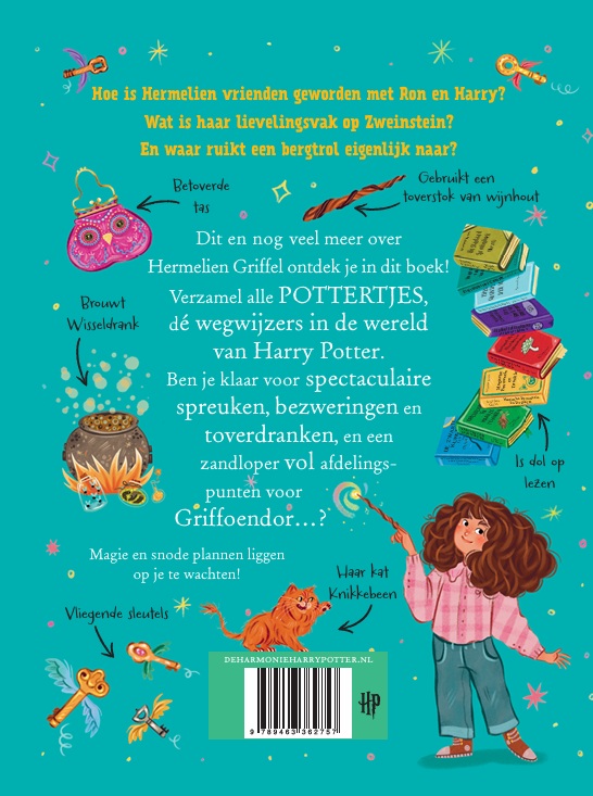 Achterkant van Pottertjes - Hermelien Griffel