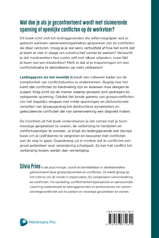 Achterkant van Leidinggeven als het moeilijk is