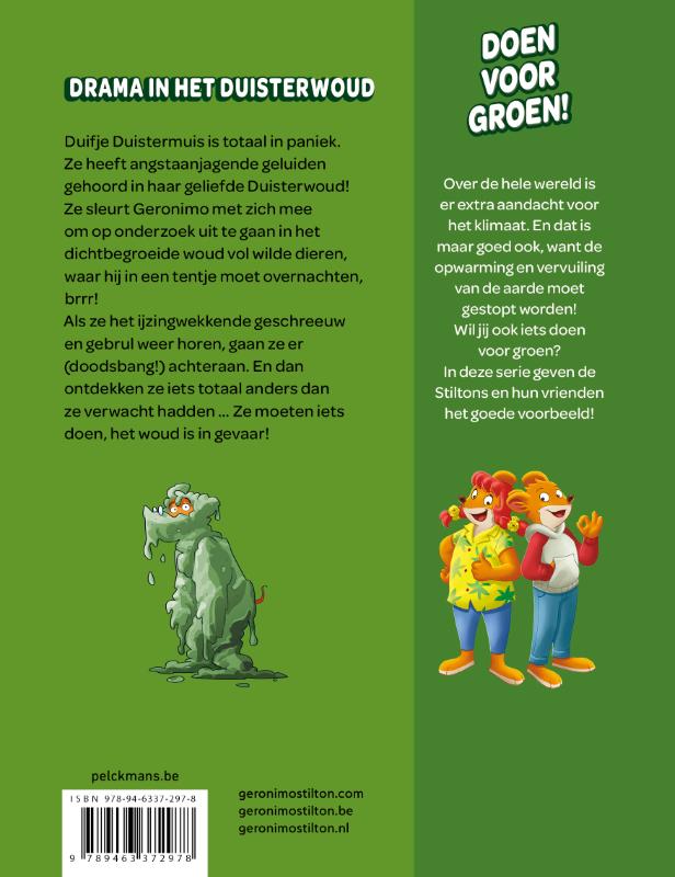 Achterkant van Drama in het Duisterwoud
