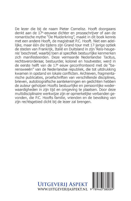 Achterkant van P.C. Hooft