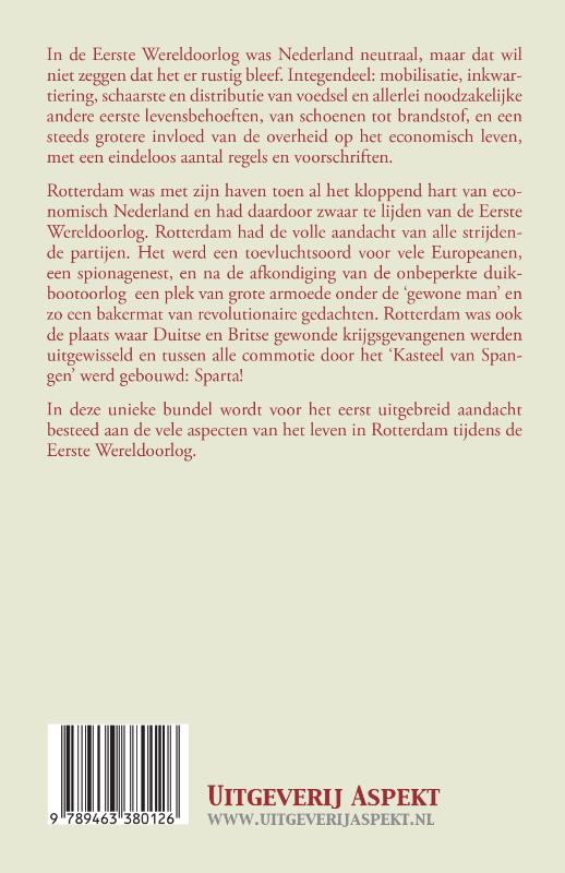 Achterkant van Rotterdam en de Eerste Wereldoorlog