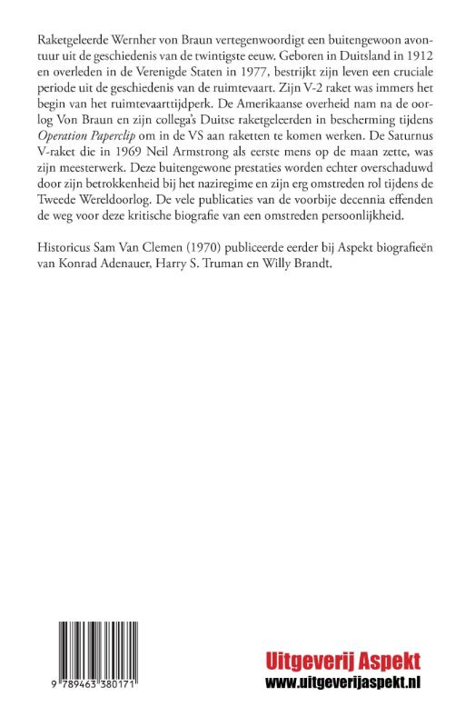 Achterkant van Wernher von Braun