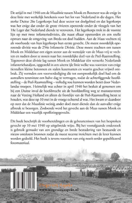 Achterkant van Het gevecht bij Mook en Middelaar