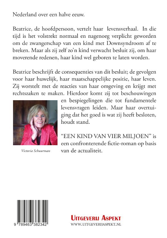 Achterkant van Een kind van vier miljoen