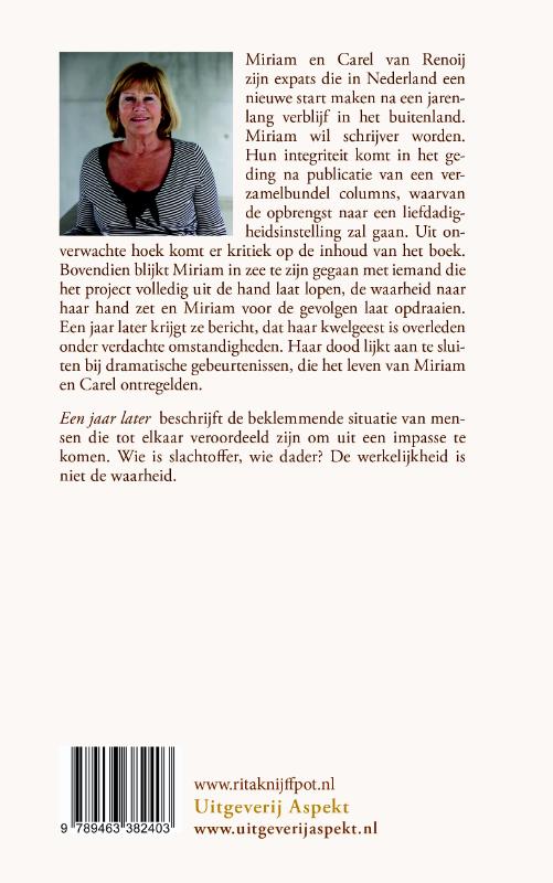 Achterkant van Een jaar later