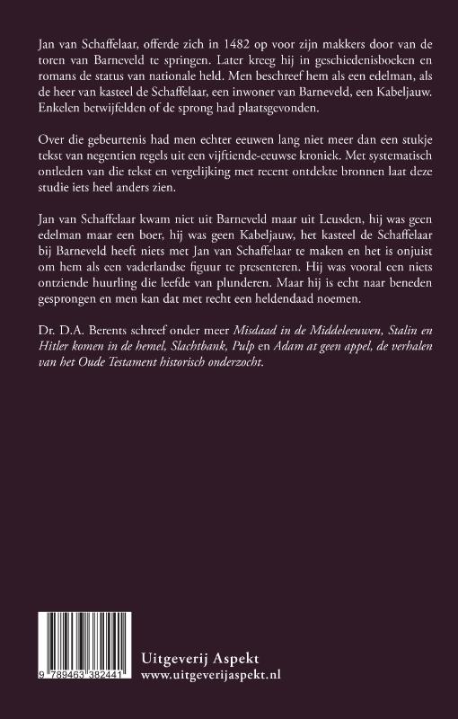 Achterkant van Jan van Schaffelaar