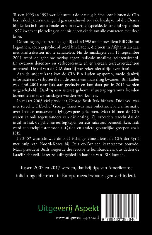 Achterkant van De geheime oorlog tegen terreur