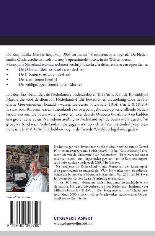 Achterkant van Monografie Nederlandse Onderzeeboten 2A