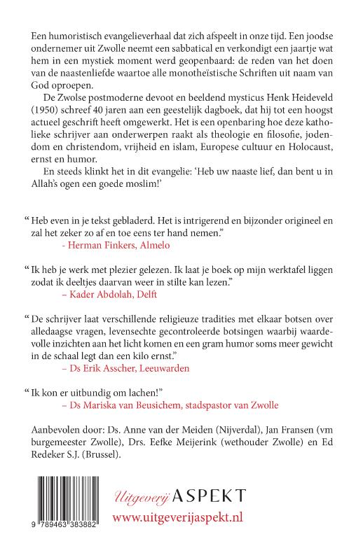 Achterkant van Het laatste nieuws over God komt uit Zwolle
