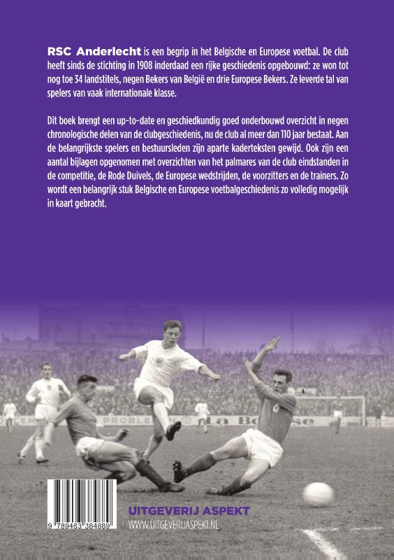 Achterkant van RSC Anderlecht: 110 jaar voetbaltraditie