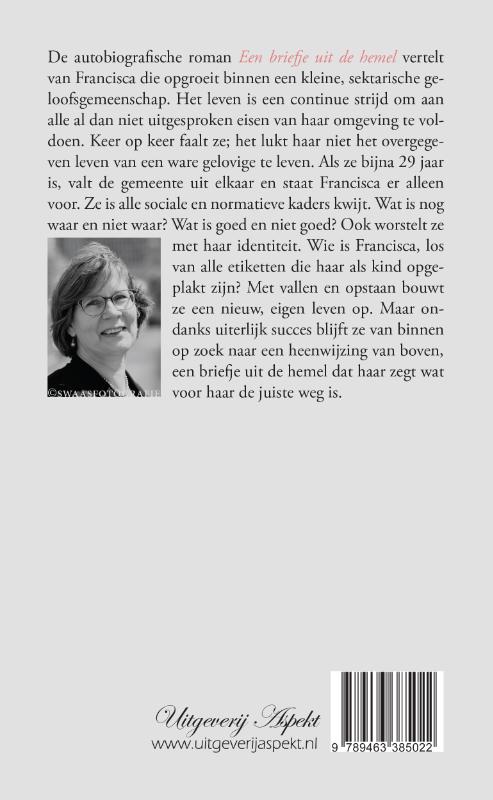 Achterkant van Een briefje uit de hemel