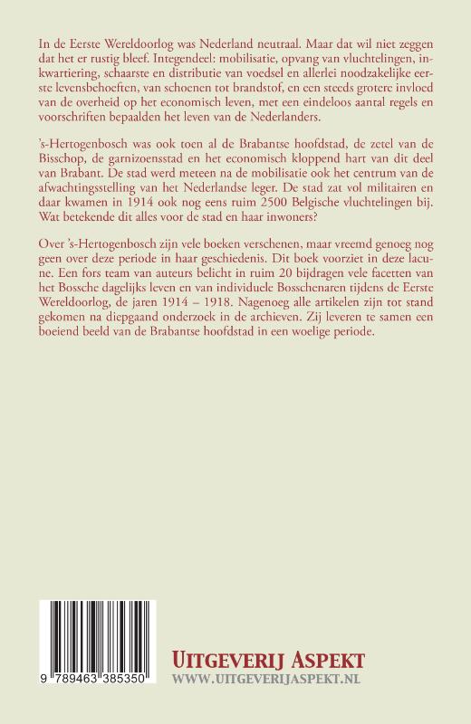 Achterkant van ’s-Hertogenbosch en de Eerste Wereldoorlog