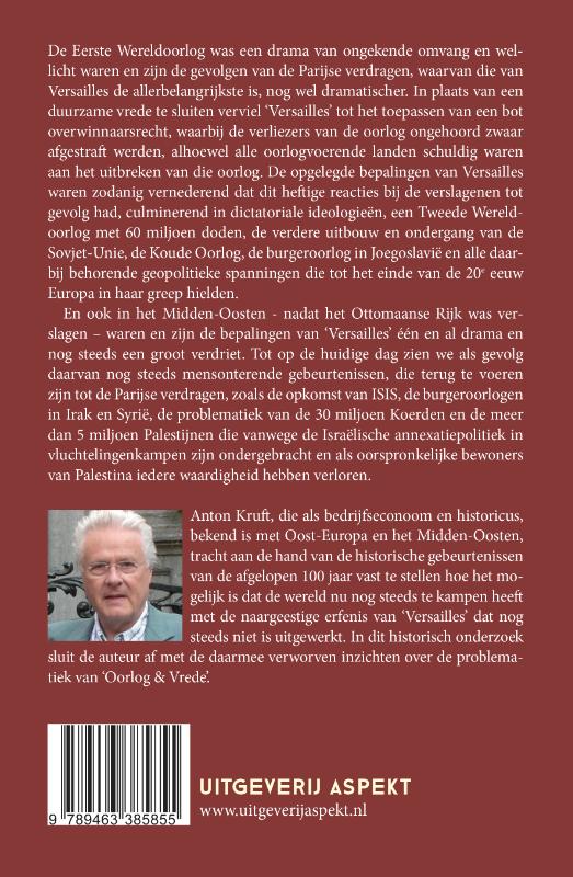 Achterkant van Het verdriet van Versailles 1919-2019