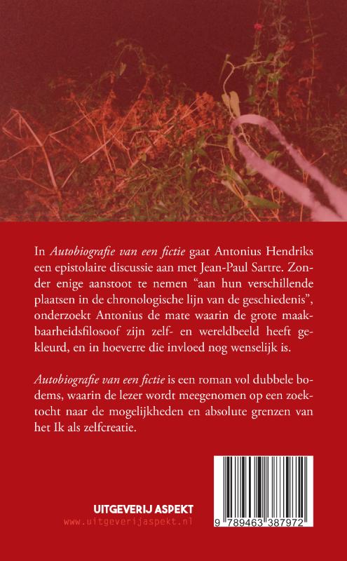 Achterkant van Autobiografie van een fictie