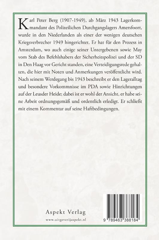 Achterkant van Vor dem Todesurteil