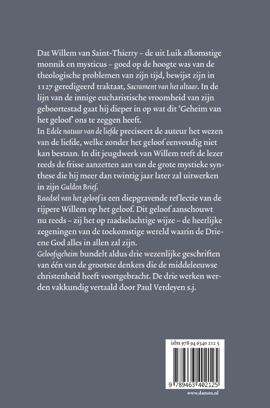 Achterkant van Geloofsgeheim