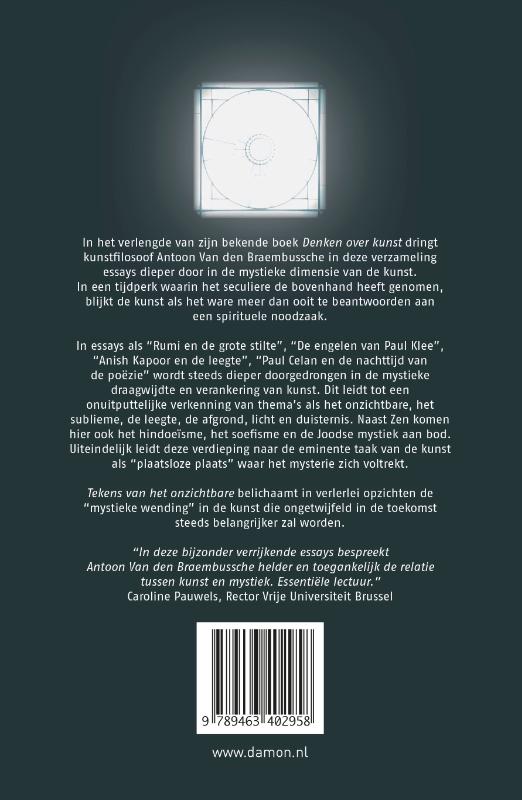 Achterkant van Tekens van het onzichtbare