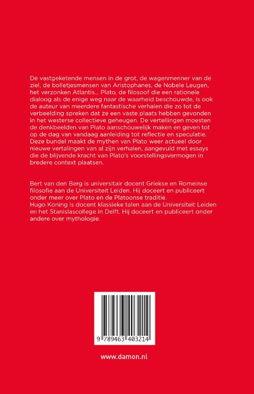 Achterkant van De mythen van Plato