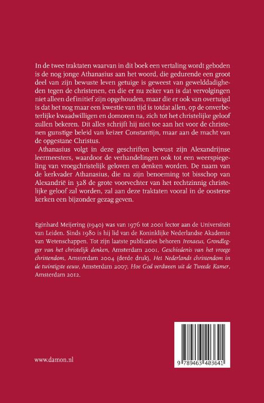 Achterkant van De overwinning van het christendom